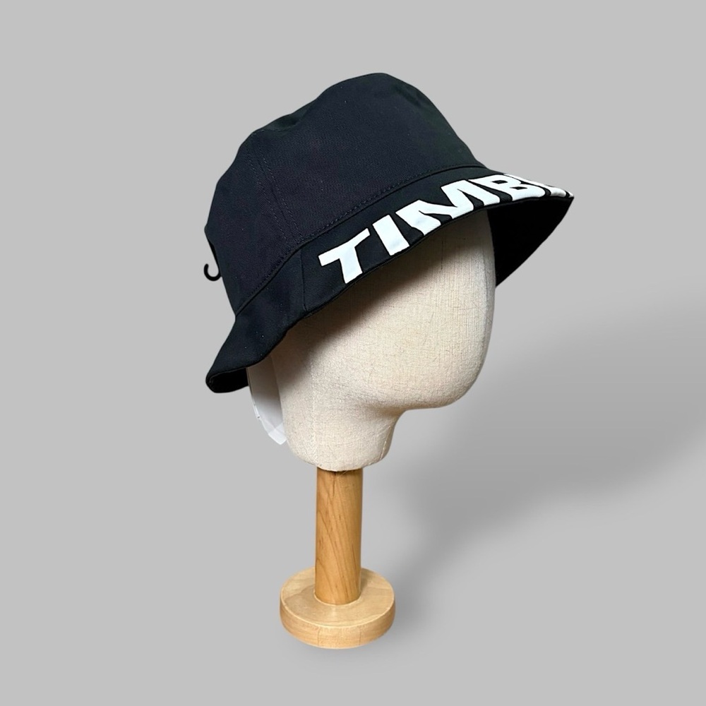 Timberland Men Women Black Logo Bucket Hat Sz L/XL - Picture 8 of 13